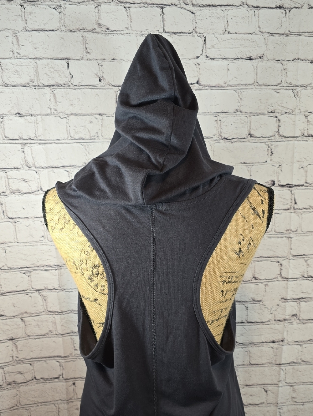 VENUS Gray Sleeveless Hoodie Swim Coverup with Front Zip Size M - Picture 9 of 15